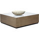 Shiloh 47.25 X 47.25 inch White / Black Coffee Table